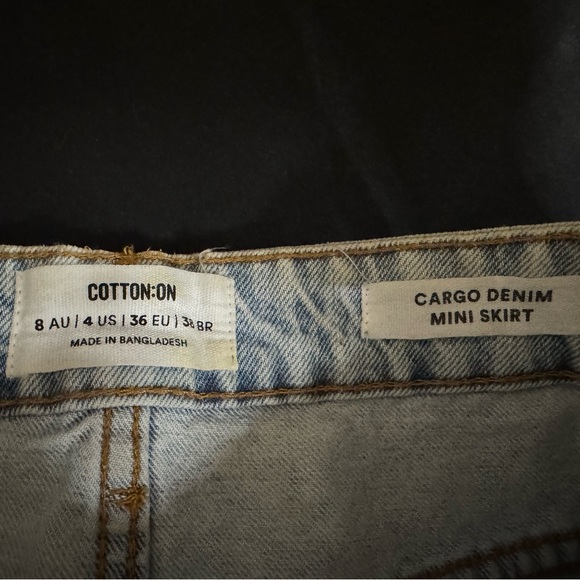 Cotton On Light Blue Denim Mini Skirt - Picture 7 of 7